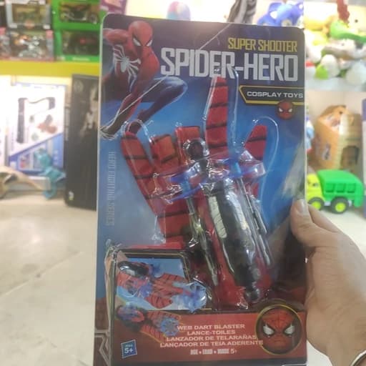 اسباب بازی تیر چسبانک دستکش مردعنکبوتی دستکش spider man — تصویر ۲