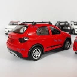 اسباب بازی - ماکت ماشین - کوئیک آر - Quick R - فلزی - عقبکش، موزیکال، چراغدار - دربهای جلو بازشو - رنگ مشکی سقف قرمز — تصویر ۸