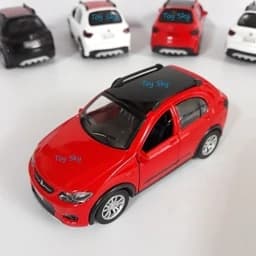 اسباب بازی - ماکت ماشین - کوئیک آر - Quick R - فلزی - عقبکش، موزیکال، چراغدار - دربهای جلو بازشو - رنگ مشکی سقف قرمز — تصویر ۶