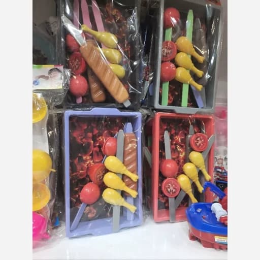اسباب بازی کباب پز اسباب بازی ست آشپزخانه مدل باربیکیو و منقل