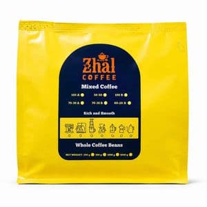 دانه قهوه 50 عربیکا 50 روبوستا ژال کافی -500 گرم
