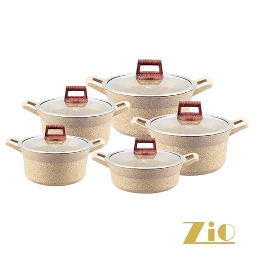 سرویس قابلمه 10 پارچه گرانیتی زیو مدل Z-7160