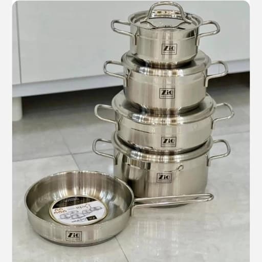 سرویس قابلمه استیل 9 پارچه زیو Zio-ZCS1360