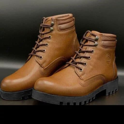 کفش مردانه چرم طبیعی نیم ساق جدید کار شمس تبریز مدل k2 — تصویر ۲