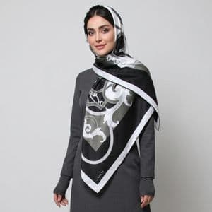 روسری زنانه مدل ابریشم مزونی جدید چهار فصل ana-6056