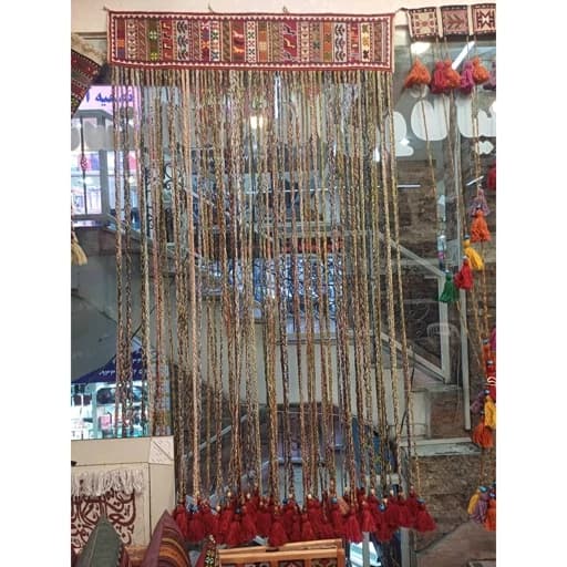 پرده سنتی گلیم سوزنی دستباف آذربایجان (106*200) پس کرایه