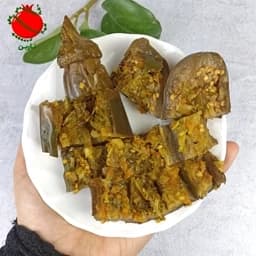 ترشی بادمجان شکم پر قلمی خانگی / 1.5 کیلویی — تصویر ۳