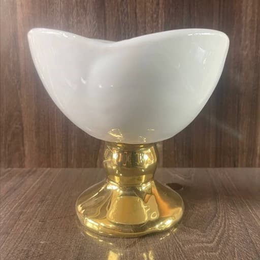 آجیل خوری سرامیکی پایه طلایی