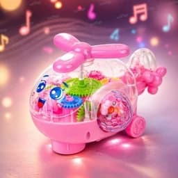 اسباب بازی هلیکوپتر موزیکال چراغدار چرخ دنده ای — تصویر ۳