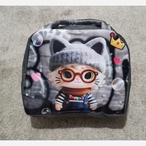 کیف ظرف غذا و لانچ باکس طرح خرگوش و خرس و دختر گربه ای — تصویر ۲