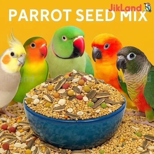 غذای عروس هلندی، کوتوله، مرغ عشق و طوطی ها هفت تخم (بهترین و پر فروش ترین غذای عروس هلندی) یک کیلوگرمی — تصویر ۲