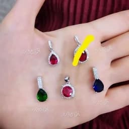 گردنبند نقره زنانه طرح جواهر ایتالیایی بالاترین عیار — تصویر ۵