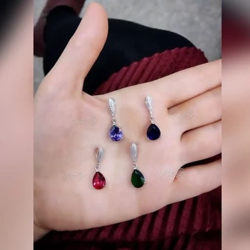 گردنبند نقره زنانه طرح جواهر ایتالیایی بالاترین عیار