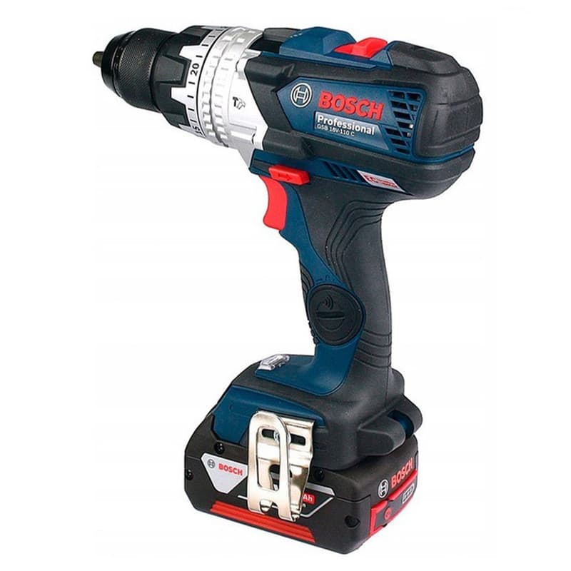 دریل پیچ گوشتی شارژی چکشی 18 ولت بوش مدل (GSB 18V-110 C Brushless (5Ah — تصویر ۲