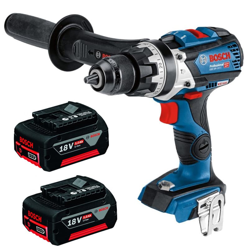 دریل پیچ گوشتی شارژی چکشی 18 ولت بوش مدل (GSB 18V-110 C Brushless (5Ah — تصویر ۳