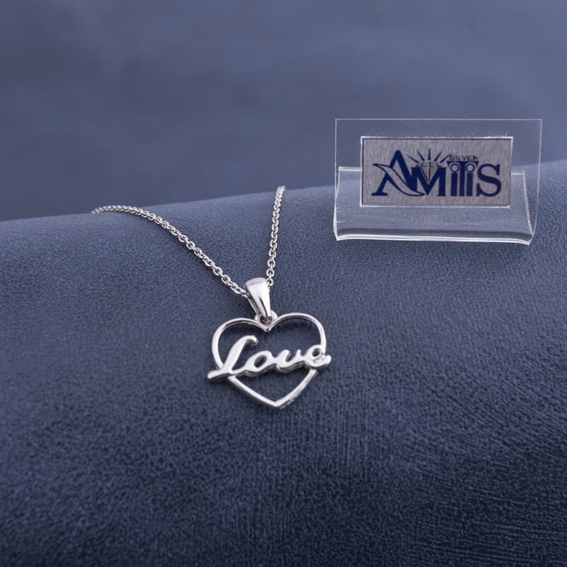 گردنبند نقره زنانه مدل AVN-M75 — تصویر ۲