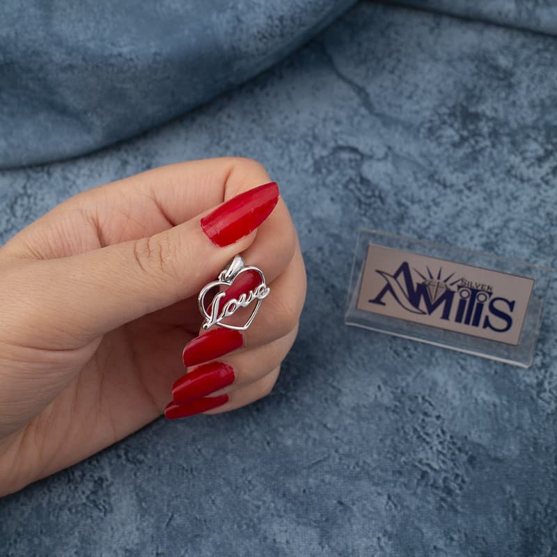 گردنبند نقره زنانه مدل AVN-M75 — تصویر ۵