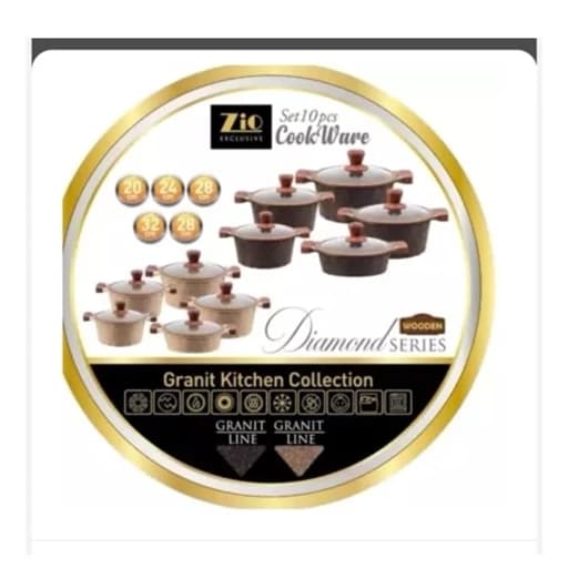 سرویس قابلمه زیو طرح الماس ZIO Z-7110