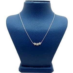 گردنبند نقره زنانه مدل شکوفه کد R66