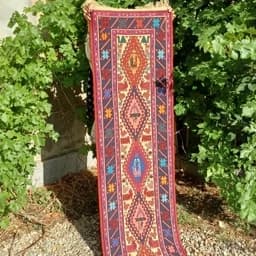 رانر گلیم پیچ پشم دستباف آذربایجان(200در50) پس کرایه — تصویر ۳