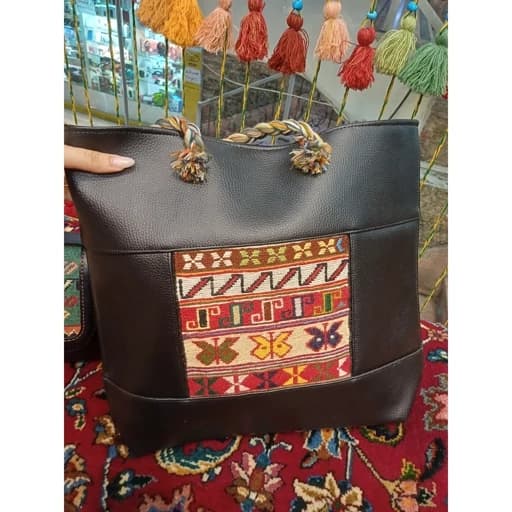 کیف گلیم سوزنی پشم دستباف ارسباران آذربایجان پس کرایه
