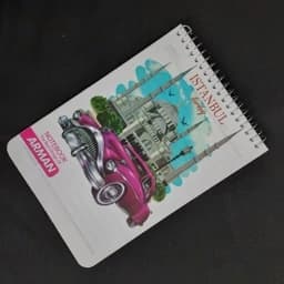 دفترچه یادداشت بزرگ 80 برگ طرح کلاسیک جلد طلقی — تصویر ۳