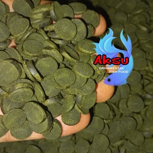غذای ماهی ویفر قرصی اسپیرولینا 35 درصد پلکو گوپی و... 10 گرمی