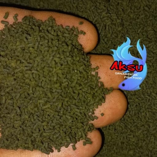غذای ماهی جلبکی 1.1 میل بیومار زیرابی اسپیرولینا 25 درصد ابشیرین و اب شور دلقک و تروفئوس و ... 100 گرمی