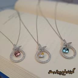 گردنبند نقره سواروفسکی مجموعه 3 — تصویر ۳