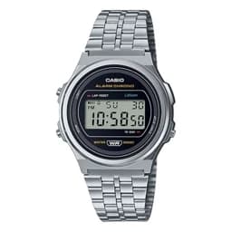 ساعت مچی مردانه کاسیو CASIO دیجیتال صفحه گرد مشکی — تصویر ۳