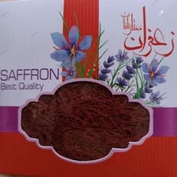 زعفران نگین ممتاز یک مثقالی به همراه مقداری ریشه — تصویر ۳
