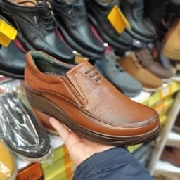 کفش مردانه طبی تمام چرم طرح موناکو — تصویر ۳