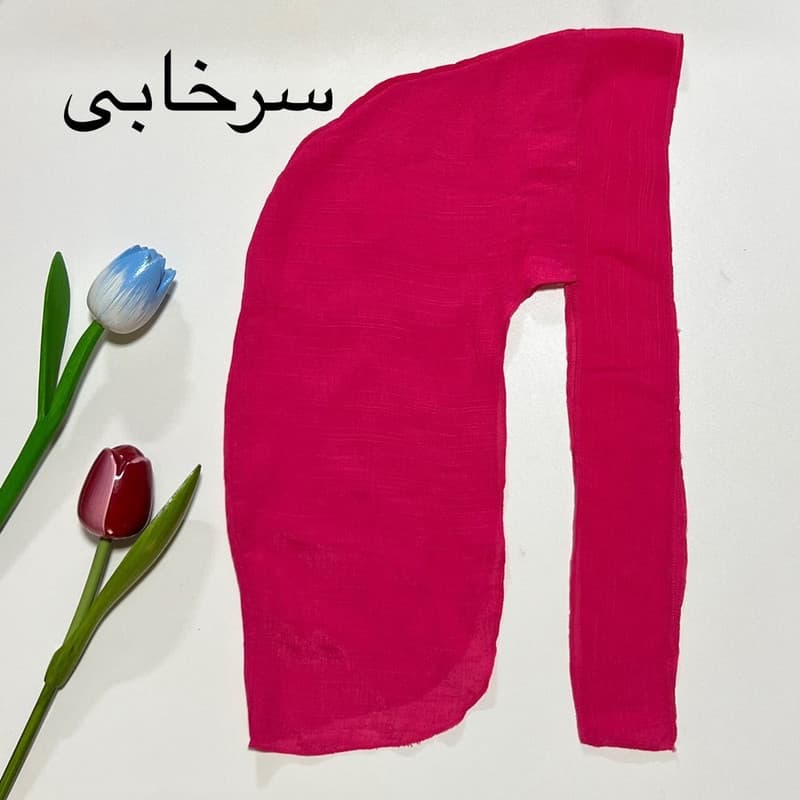 دستمال سر زنانه مدل دورگ لاکچری کد FA — تصویر ۸