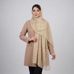 شال زنانه مدل توری پاپیون پاپیونی ریز برجسته