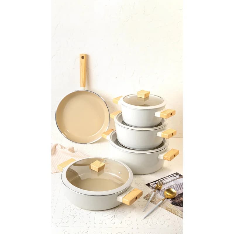 سرویس قابلمه و تابه سرامیک 9 پارچه پارلا هوم مدل R-1130 سری ریبل — تصویر ۶