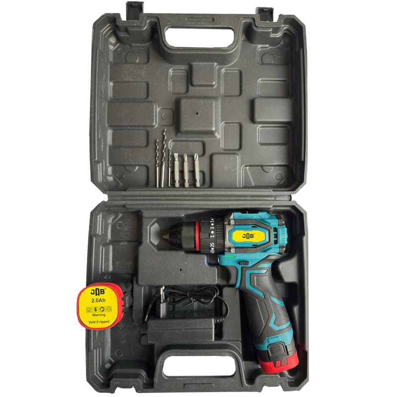 پیچ گوشتی شارژی 98 ولت جاب مدل JB-8620 مجموعه 11 عددی — تصویر ۲