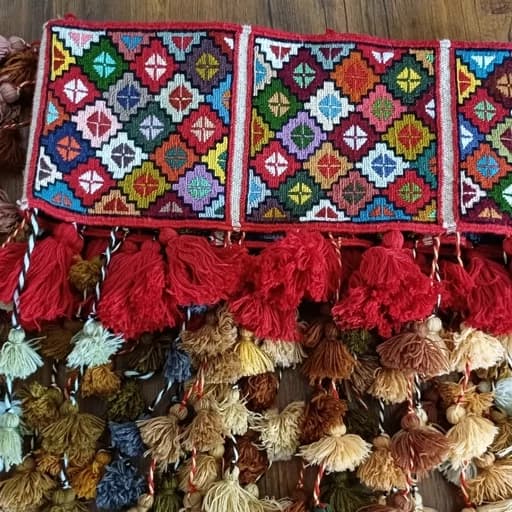 پرده سنتی ورنی گلیم سوزنی مرینوس اعلا دستباف آذربایجان پس کرایه