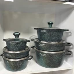 سرویس قابلمه 14 پارچه گرانیتی ایزی کوک easy cook — تصویر ۳