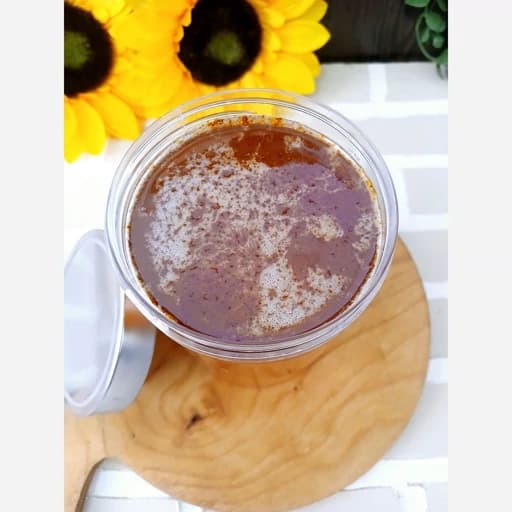 عسل طبیعی زعفران 900 گرمی(ترکیب عسل کوهستان و زعفران نگین)