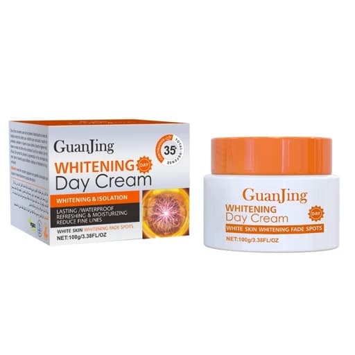 کرم پوست صورت گوانجینگ( GUANJING ) مرطوب کننده و محو کننده لکه های تیره سفید کننده کرم روز صورت 100 گرمی — تصویر ۲