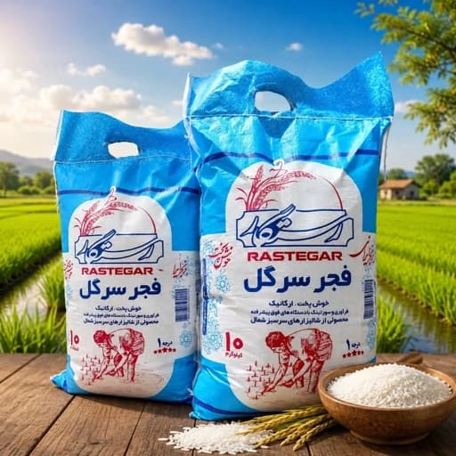 برنج ایرانی فجر سرگل معطرباارسال رایگان (10کیلوگرم)