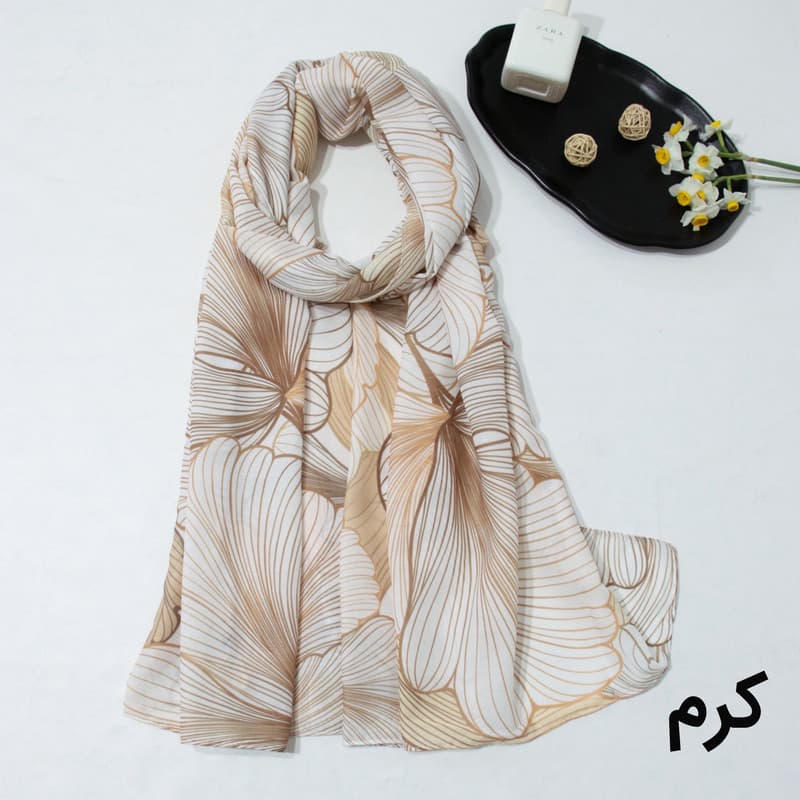 شال زنانه مدل نخی جدید بهاره طرح نایسی کد ana-3086 — تصویر ۴