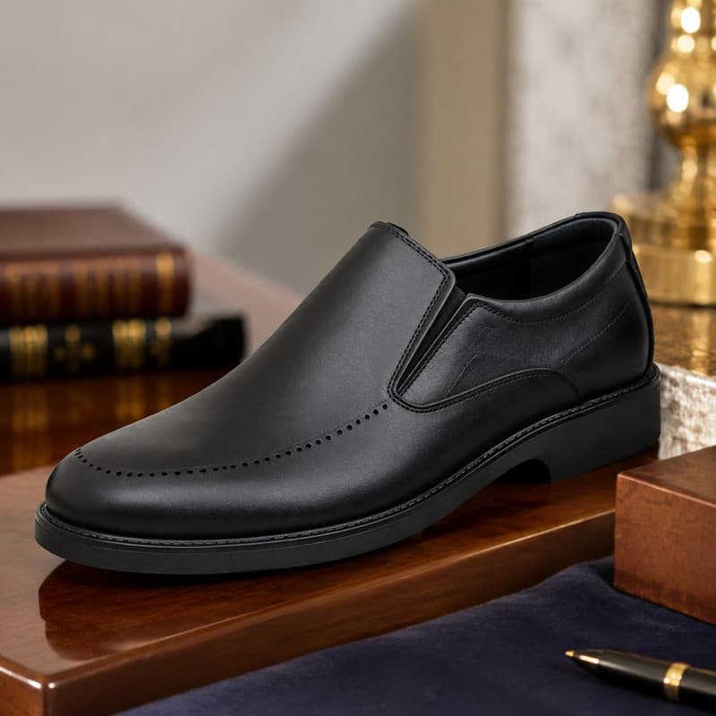 کفش رسمی مردانه چرم طبیعی فوق سبک و راحت مدل Loafer — تصویر ۲