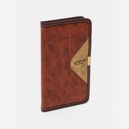 دفترچه یادداشت جلد چرمی 90 برگ (بغل بازشو) سایز 165X95 میلی متر (بسته 1 عددی) — تصویر ۳