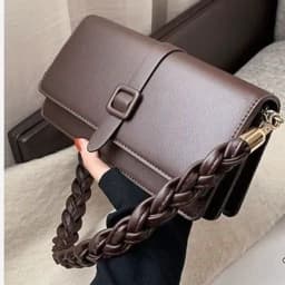 کیف زنانه چرم طبیعی تمام چرم دست دوز — تصویر ۳