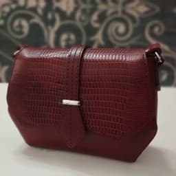کیف دوشی مجلسی دخترانه و زنانه. چرم طبیعی گاوی دست دوز — تصویر ۳