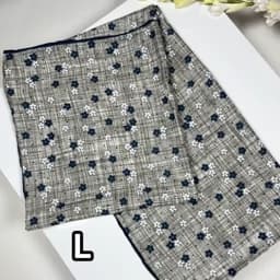شال وروسری روسری طرح آیدا جنس نخی — تصویر ۳
