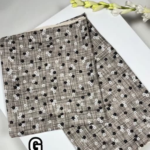 شال و روسری وسری طرح آیدا جنس نخی — تصویر ۲