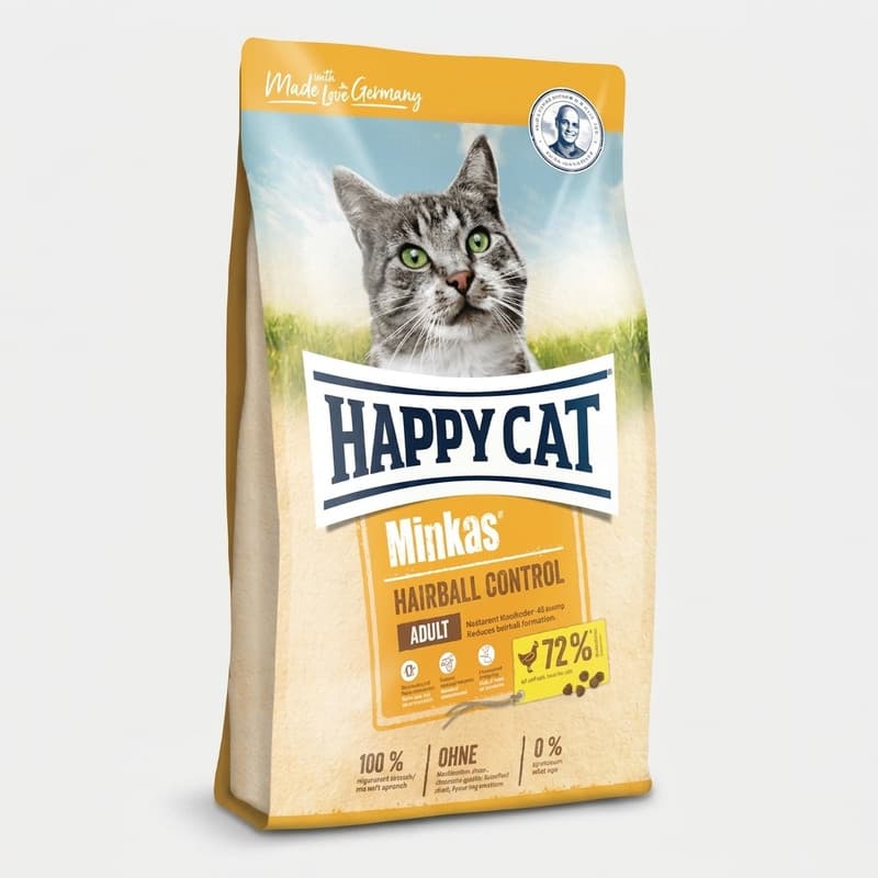 غذای خشک گربه هپی کت مدل hairball control وزن 10 کیلوگرم — تصویر ۳