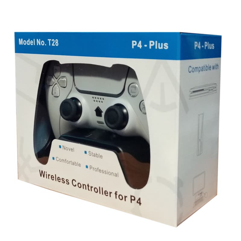 دسته بازی پلی استیشن 4 طرح دو رنگ مدل Wireless controller T28 — تصویر ۸